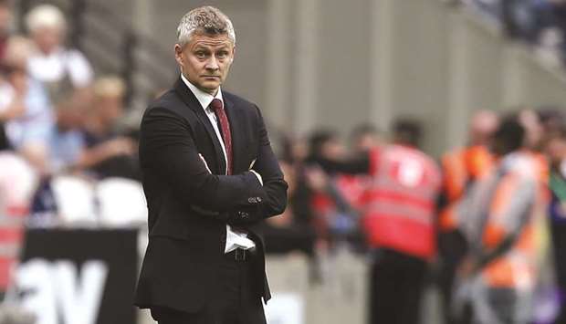 Manchester Unitedu2019s manager Ole Gunnar Solskjaer. (AFP)