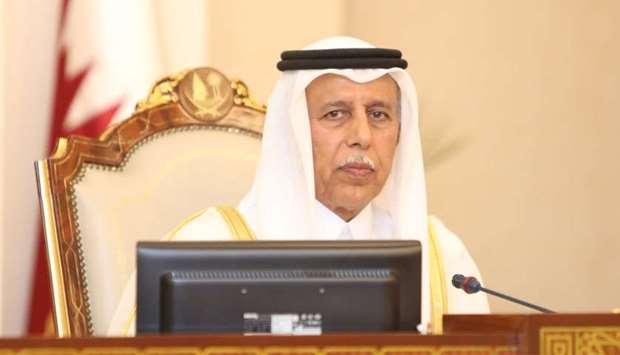 HE the Speaker of the Shura Council Ahmed bin Abdullah bin Zaid al-Mahmoudrnrn