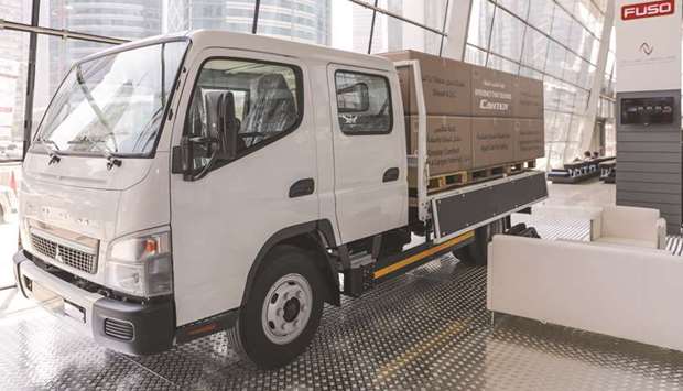QAC is displaying the Fuso Canter at the event.