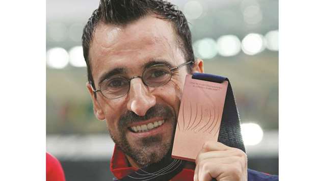 The most championships contested is 12 by 50 kilometre walker Jesus Angel Garcia of Spain.