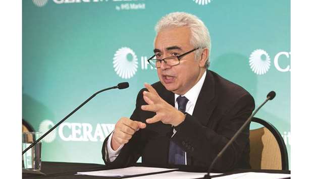 Fatih Birol, executive director of the International Energy Agency, speaks during the 2019 CERAWeek by IHS Markit conference in Houston, Texas (file). The industrial sector is Asiau2019s biggest driver of LNG growth, with China expected to overtake Japan as the worldu2019s top importer of the fuel in five years, Birol said yesterday.