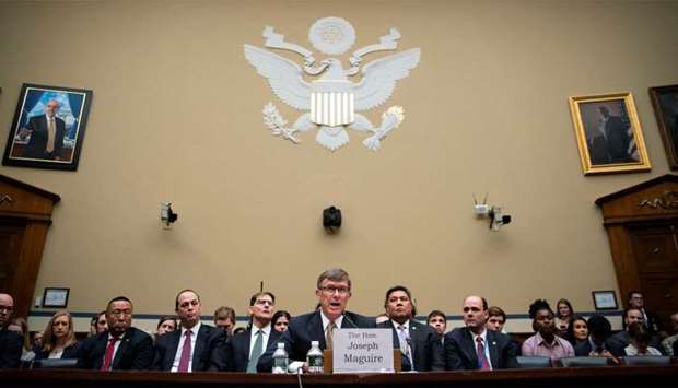 Maguire, acting director of national intelligence, testifies during a House Permanent Select Committee on Intelligence in Washington
