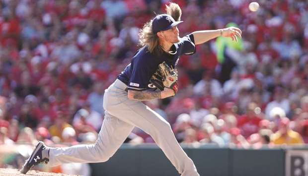 Milwaukee Brewers Josh Hader pitches against Cincinnati Reds. (USA TODAY Sports)