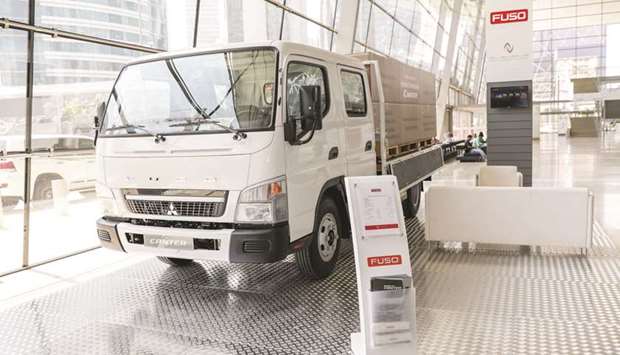 QAC displayed the Fuso Canter at the event.