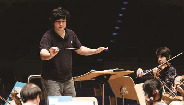 MAESTROS: Aziz Shokhakimov, left, will conduct the concert and Hans H. Suh will play piano with the orchestra during the first concert u2018Dvo?k symphony no. 8u2019.