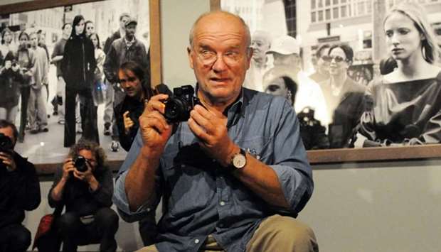 Picture taken on September 24, 2010 shows Peter Lindbergh during a press conference for his show ,Peter Lindbergh - On Street, in Berlin