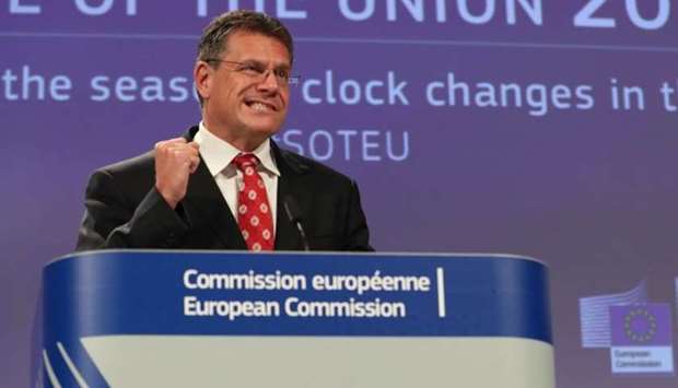 European Commission Vice President Maros Sefcovic will travel to London to meet British counterpart 