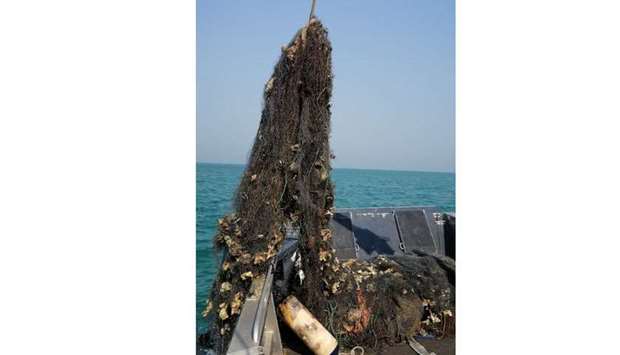 Abandoned fish nets removedrnrn