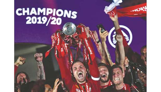 Jurgen Kloppu2019s side are back in action just seven weeks after they lifted the trophy to mark the culmination of Liverpoolu2019s first title-winning campaign for 30 years. (AFP)