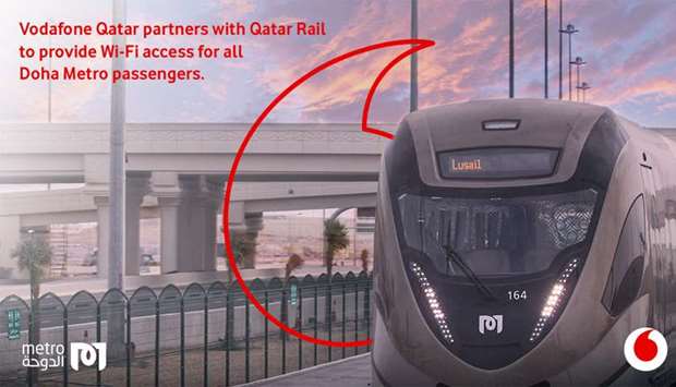 Vodafone Qatar, QRail partner to provide WI-FI access for all Doha Metro passengersrnrn