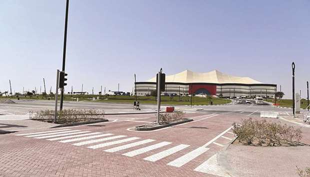 Roads surrounding Al Bayt Stadium.