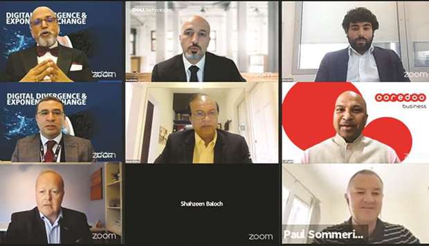 Dr Seetharaman and other speakers during the webinar.rnrn
