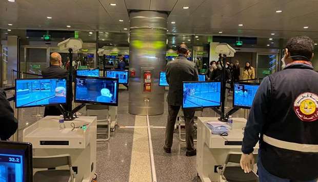 Thermal Scanners at HIA installed by Bayanat Engineering.rnrn