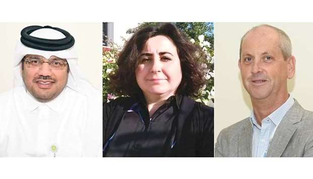 Dr Majid al-Abdulla, Dr Salma Khaled and Iain Tulley.rnrn
