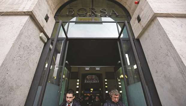 Vistors exit the Borsa Italiana in Milan (file). The London Stock Exchange entered exclusive talks to sell Borsa Italiana to Euronext yesterday, with the French operator seeing off Deutsche Boerse and Switzerlandu2019s Six as it bids to add another bourse to its pan-European network.