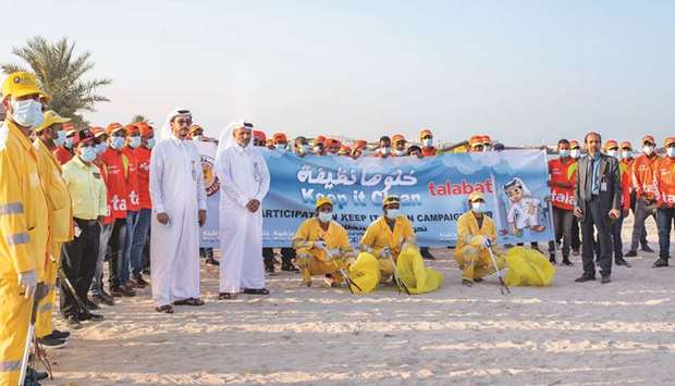 The World Cleanup Day drive at Al Wakra Beach.