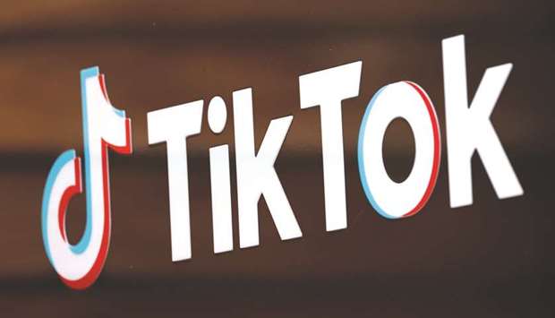 The TikTok logo is pictured outside the companyu2019s US head office in Culver City, California. ByteDance said yesterday that it will own 80% of TikTok Global, a newly created US company that will own most of the appu2019s operations worldwide.