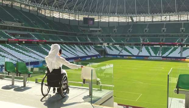 During the visit, members of the Accessibility Forum were given a tour of all the stadiumu2019s accessib