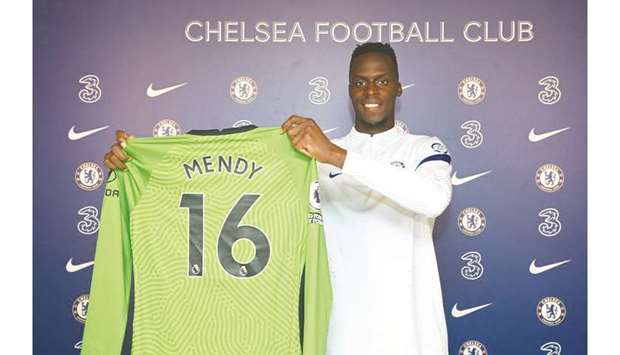 Chelseau2019s new goalkeeper Edouard Mendy.