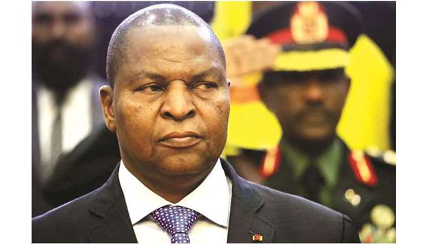 Central African president Faustin-Archange Touadera.