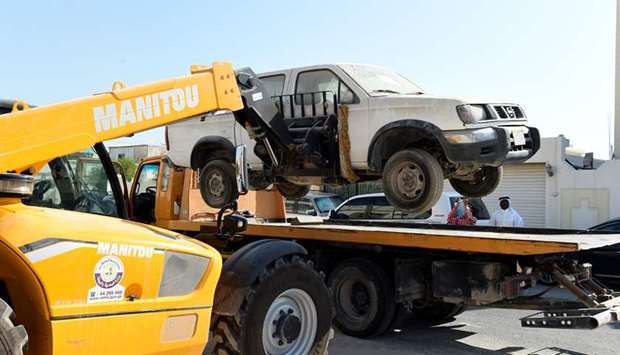 The sixth campaign to remove abandoned cars started on Sunday within the administrative boundaries o