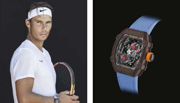 The watch will accompany Rafael Nadal in his quest for new trophies. and The RM 27-04 Tourbillon Rafael Nadal.