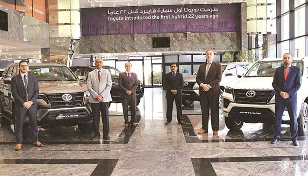 AAB officials with the new Toyota Fortuner.