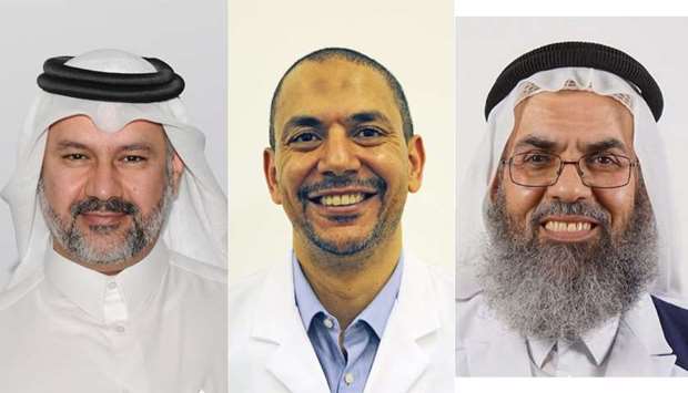 Dr Abdulla al-Ansari, Dr Ahmed Labib and Dr Mohamed Janahirnrn