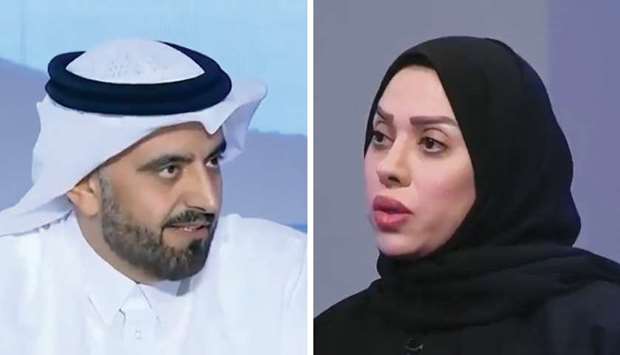Mohamed al-Bishri and Dr Layla al-Dahnaimrnrnrnrn