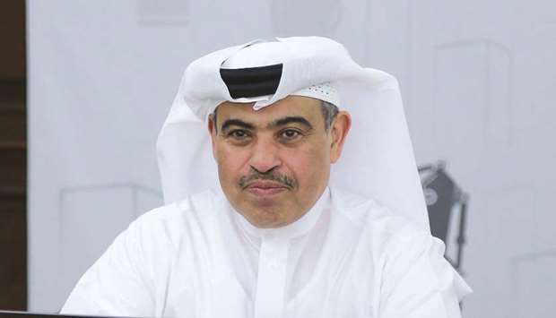 HE the Minister of Commerce and Industry Ali bin Ahmed al-Kuwari during the ,Supporting Local Manufacturers Forum, held on Tuesday in Doha.