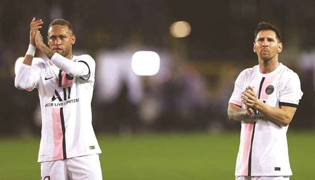 Superstars Lionel Messi (right) and Neymar will be part of the PSGu2019s Qatar Winter Tour.