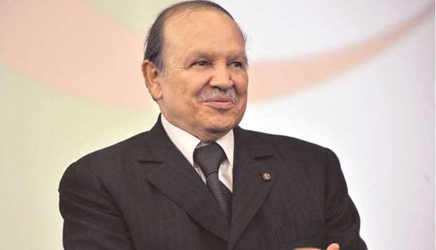 File photo of Algerian President Abdelaziz Bouteflika.