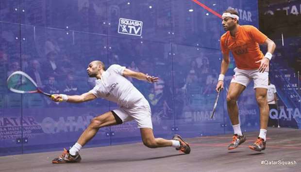 Egyptu2019s Mohamed ElShorbagy (right) has won Qatar Classic three times.