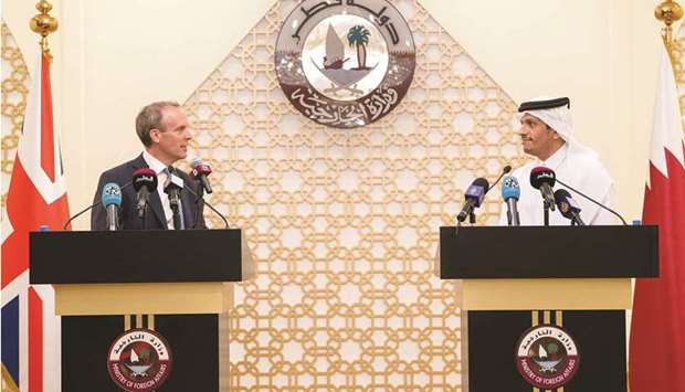 Addressing a joint press conference in Doha with Dominic Raab, the UK Secretary of State for Foreign, Commonwealth and Development Affairs, he explained that their discussions focused primarily on Afghanistan.