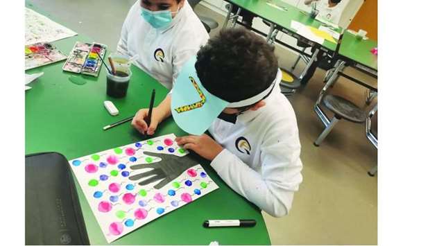Students curated art galleries and dressed up in dots to promote the concept of risk-taking, an idea inspired by a book