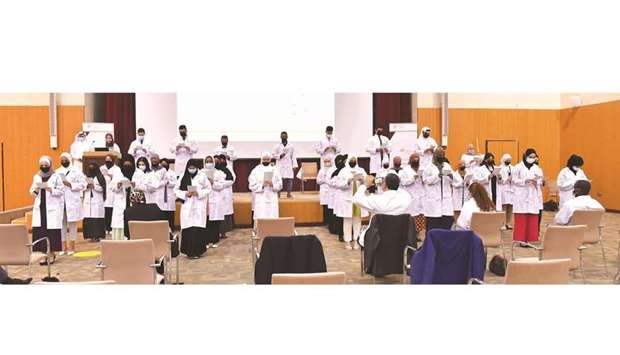 A total of 40 students recited the u2018Oath of a Pharmacist,u2019 and received their white coats.