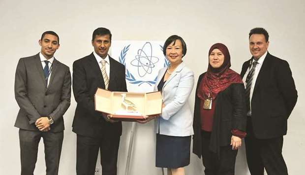 Souvenir from Hassan Jumaa Bu Jamhour al-Mohannadi for Head of the IAEA's Asia and Pacific Department. 