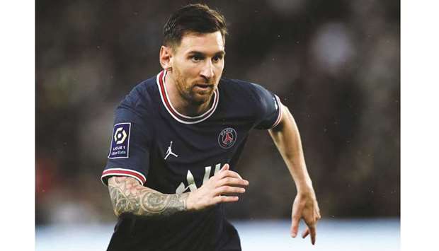 Lionel Messi is suffering from a knock to a knee and he played no part in PSGu2019s 2-1 win at Metz on Wednesdays. (Reuters)