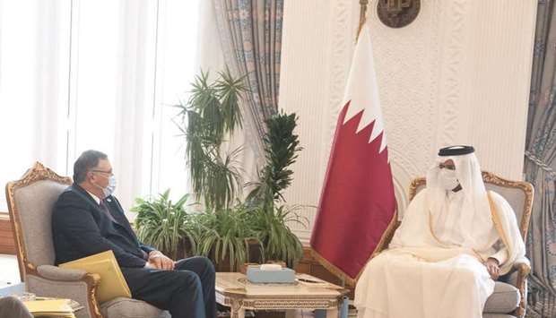 During the meeting, they reviewed cooperation relations between Qatar and TotalEnergies and the prospects for enhancing and developing them, in addition to a number of issues of mutual interest.