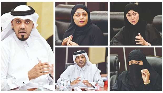 Clockwise from left: Talmis Hamad Talmis al-Hajiri, Fatima al-Abdulla, Mawda al-Buainain, Hassanat al-Abdalla, and Mohamed al-Nabit