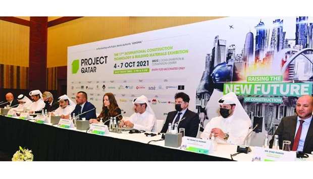 Officials announcing the details of Project Qatar at a press conference Monday. PICTURE: Shaji Kayamkulam