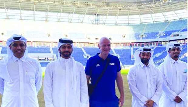 Infantino was accompanied by HE Hassan al-Thawadi, Secretary General of the Supreme Committee for Delivery and Legacy. 