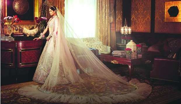 A creation by Manish Malhotra, one of Indiau2019s most celebrated fashion designers. 