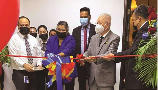 Philippine ambassador Alan L Timbayan and BLS International Regional (Middle East) head Anne Kurian led the ribbon-cutting ceremony to inaugurate the PaRC in Doha. Supplied pictures