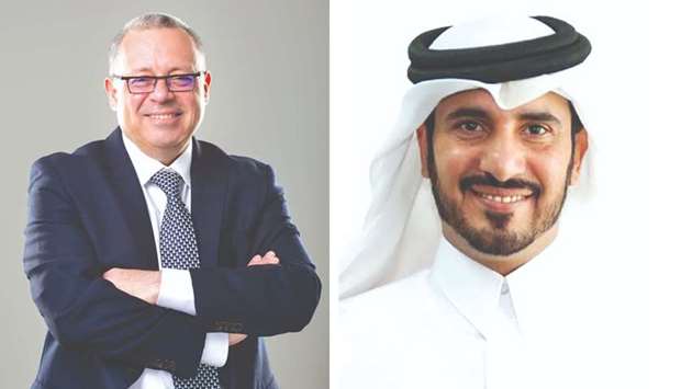 Berthold Trenkel, left, and Capt. Hussien Ahmed al-Maqeef
