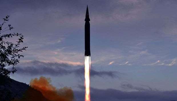 Scientists confirmed the navigational control and stability of the missile in the active section and its technical specifications, KCNA said