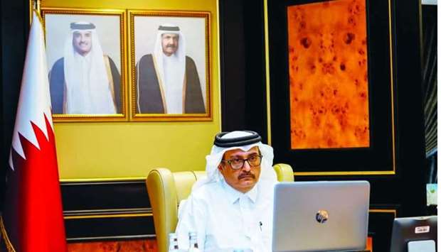 Qatar's delegation to the meeting was headed by HE the Minister of Justice Masoud bin Mohamed al-Ameri.