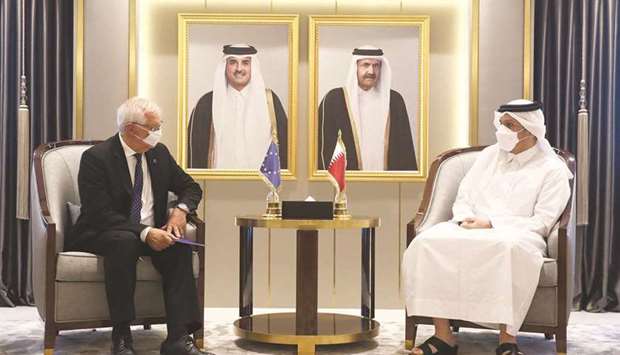 The EU top official expressed his thanks to Qatar for its continuous efforts to support peace in Afghanistan, and to facilitate the evacuation of civilians from it in co-operation with a number of European Union countries.