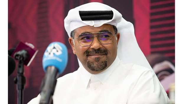 Qatar Motor & Motorcycle Federation president Abdulrahman al-Mannai at a press conference at the Losail International Circuit on Thursday.