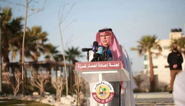 HE the Chairman of Qatar's Gaza Reconstruction Committee Ambassador Mohammed al-Emadi